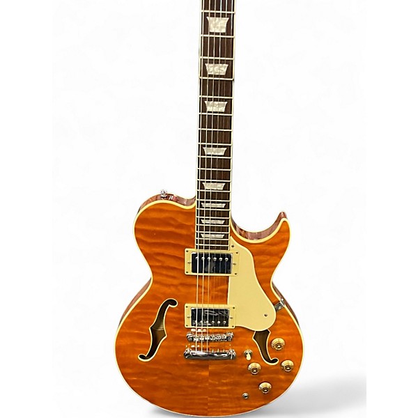 Used Samick GREG BENNETT RL3 AMBER BURST Hollow Body Electric Guitar