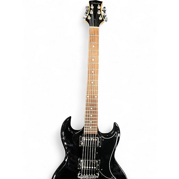 Used Silvertone SG Style LILY Black Solid Body Electric Guitar
