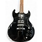 Used Silvertone SG Style LILY Black Solid Body Electric Guitar
