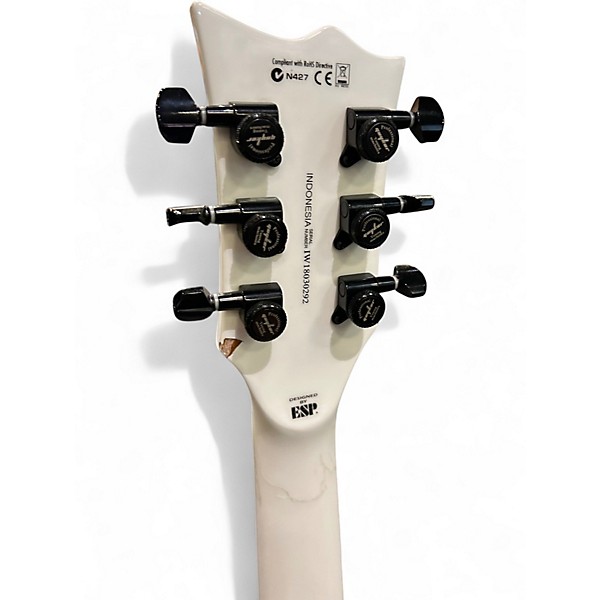 Used ESP LTD EC1000T CTM Snow White Solid Body Electric Guitar
