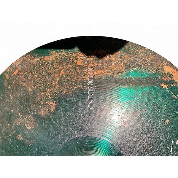 Used Paiste 20in 2000 COLORSOUND GREEN POWER RIDE Cymbal