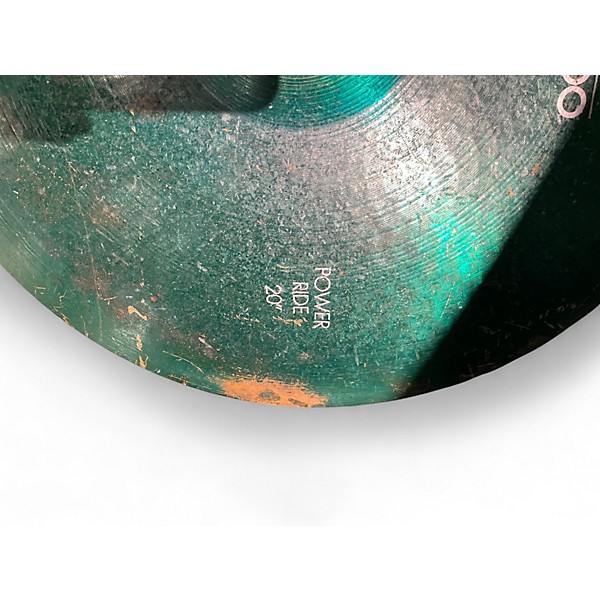 Used Paiste 20in 2000 COLORSOUND GREEN POWER RIDE Cymbal