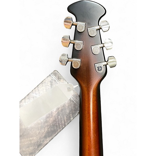 Used Ovation Custom Balladeer 1712 2 Color Sunburst Acoustic Guitar