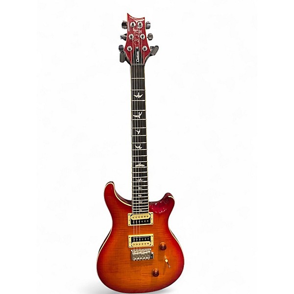 Used PRS SE Custom 24 Amber Solid Body Electric Guitar