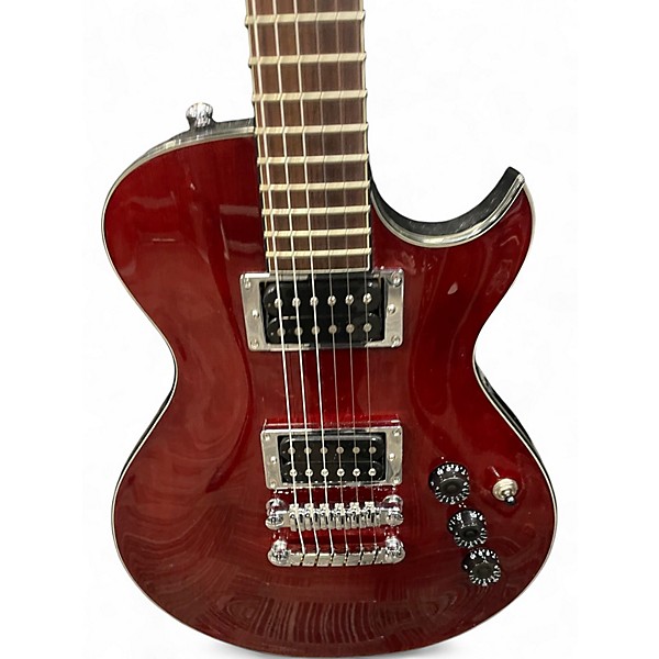 Used Ibanez ART100 Art Series Trans Crimson Red Solid Body Electric Guitar