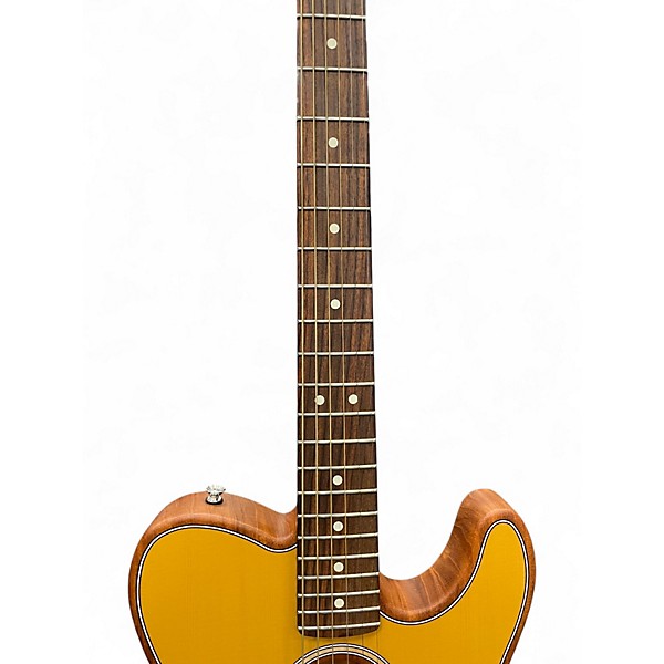 Used Fender Acoustasonic Player Telecaster Butterscotch Blonde Acoustic Electric Guitar