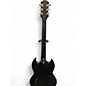 Used Epiphone SG Custom Left Handed Black Solid Body Electric Guitar