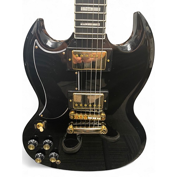 Used Epiphone SG Custom Left Handed Black Solid Body Electric Guitar