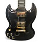 Used Epiphone SG Custom Left Handed Black Solid Body Electric Guitar