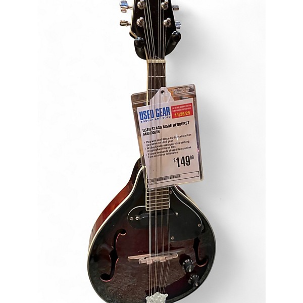 Used Stagg M50e Redburst Mandolin