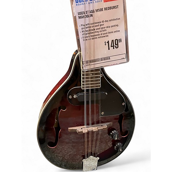 Used Stagg M50e Redburst Mandolin