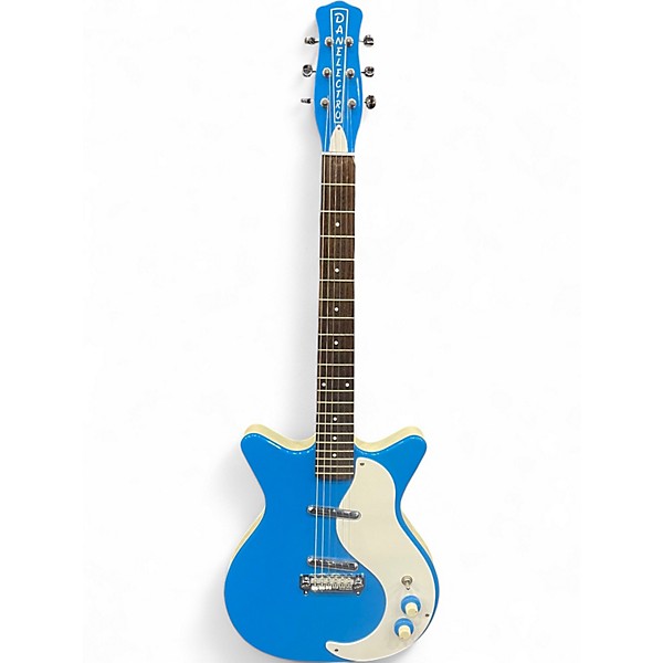 Used Danelectro 59M NOS PLUS Blue Solid Body Electric Guitar