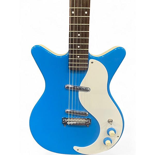 Used Danelectro 59M NOS PLUS Blue Solid Body Electric Guitar
