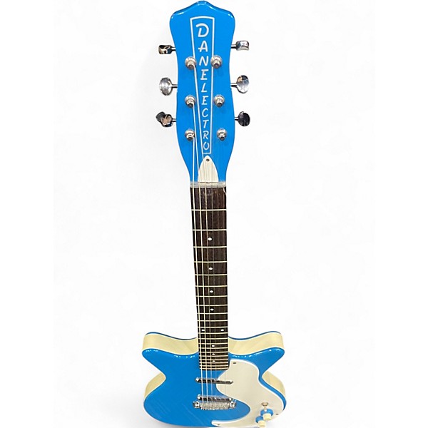 Used Danelectro 59M NOS PLUS Blue Solid Body Electric Guitar