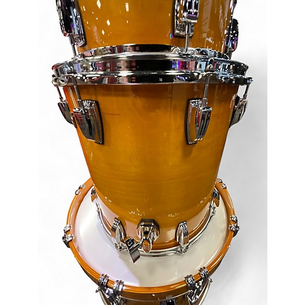Used Ludwig 4 Piece LEGACY CLASSIC EXOTIC ORANGE SLUMBER Drum Kit