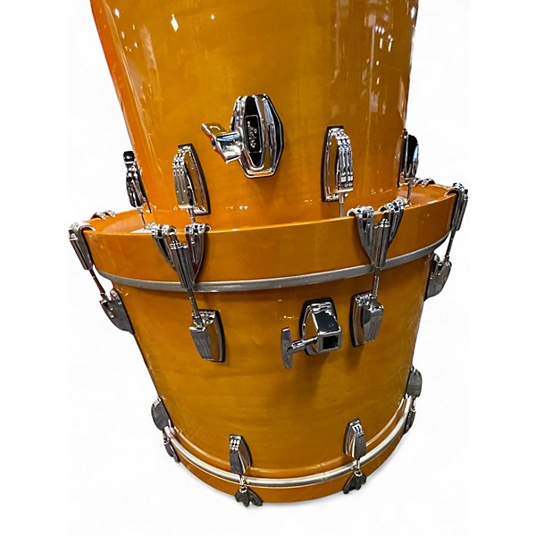 Used Ludwig 4 Piece LEGACY CLASSIC EXOTIC ORANGE SLUMBER Drum Kit