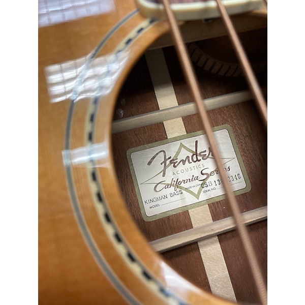 Used Fender Kingman Acoustic Electric Bass Natural Acoustic Bass Guitar