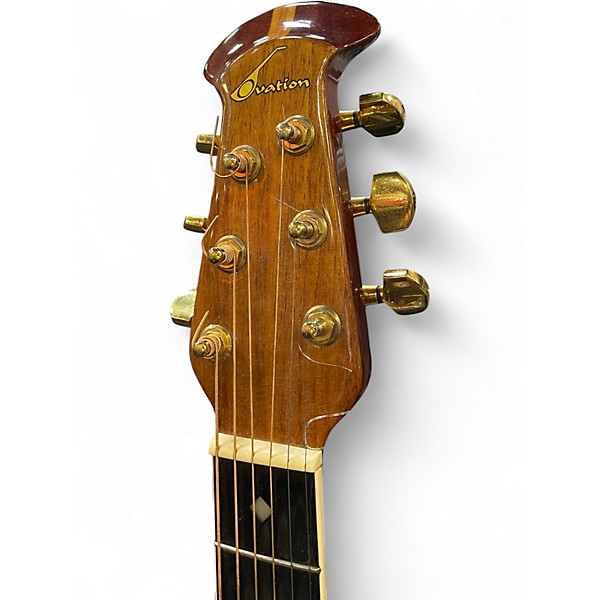 Used Ovation 1667 Natural Acoustic Electric Guitar