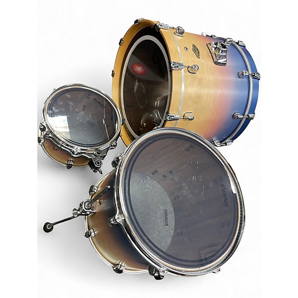 Used TAMA 3 Piece Starclassic Walnut/Birch Satin Purple Atmosphere Fade Drum Kit