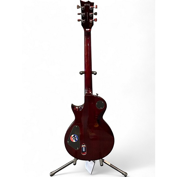 Used ESP LTD EC1000 Deluxe See-Thru Black Cherry Solid Body Electric Guitar