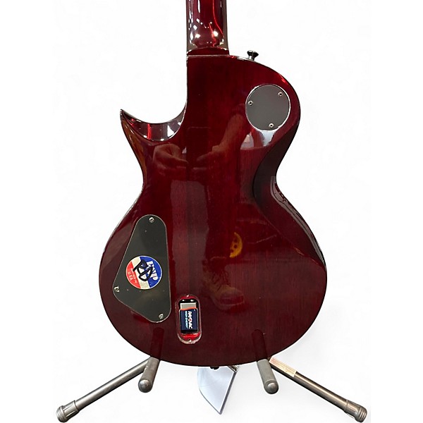 Used ESP LTD EC1000 Deluxe See-Thru Black Cherry Solid Body Electric Guitar