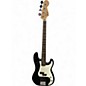 Used Squier Precision Bass Black and White Electric Bass Guitar thumbnail