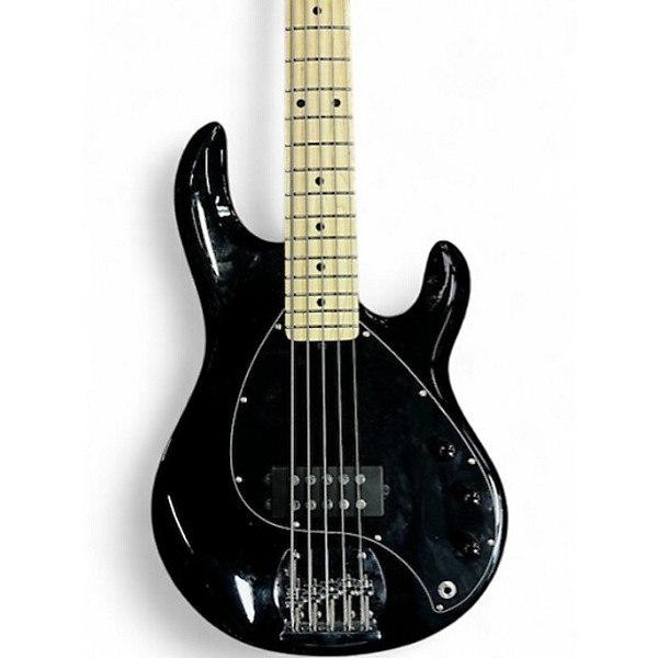 Used Sterling by Music Man Stingray 5 Black Electric Bass Guitar