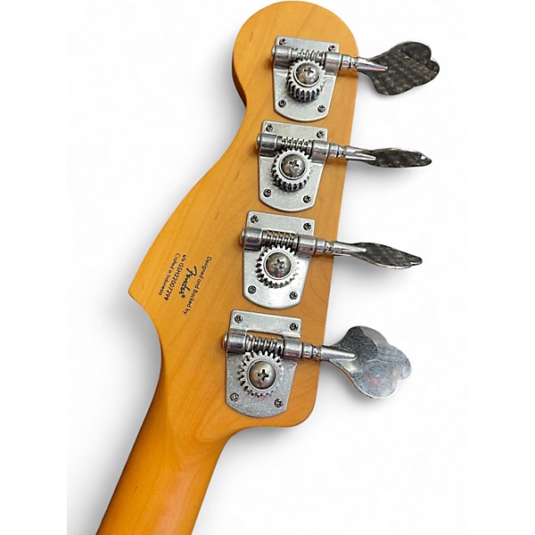 Used Squier P BASS Satin Red Electric Bass Guitar