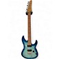 Used Ibanez AZ24S1F Standard Transparent Turquoise Solid Body Electric Guitar thumbnail