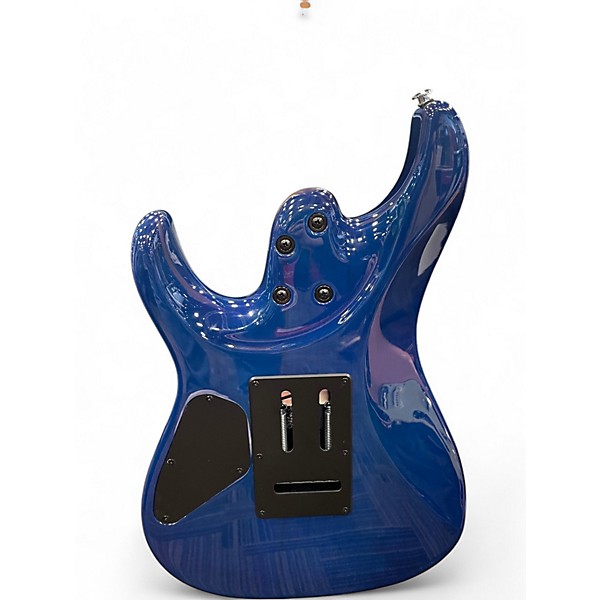 Used Ibanez AZ24S1F Standard Transparent Turquoise Solid Body Electric Guitar