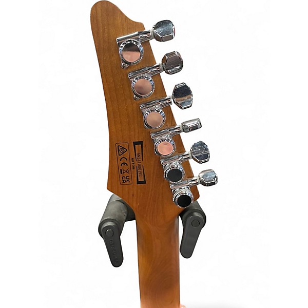 Used Ibanez AZ24S1F Standard Transparent Turquoise Solid Body Electric Guitar