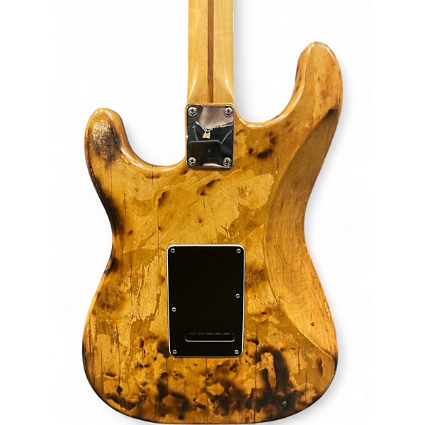 Used Fender STANDARD FAT STRAT BURNT NATURAL Solid Body Electric Guitar