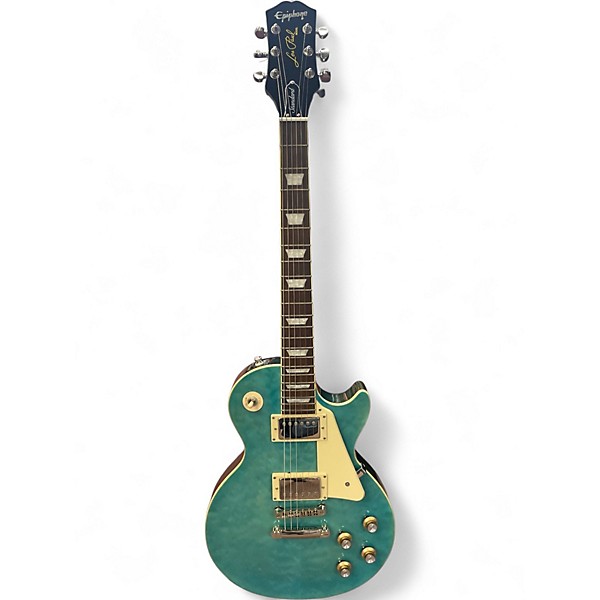 Used Epiphone Les Paul Standard 60s Quilt Top Trans Blue Solid Body Electric Guitar