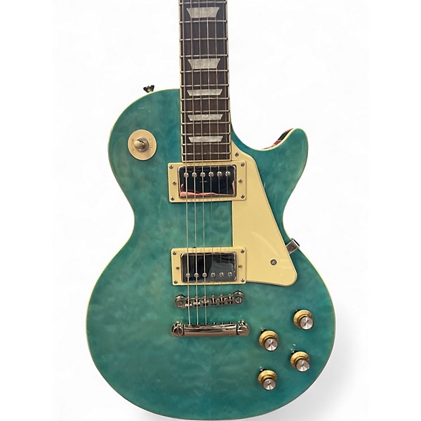 Used Epiphone Les Paul Standard 60s Quilt Top Trans Blue Solid Body Electric Guitar