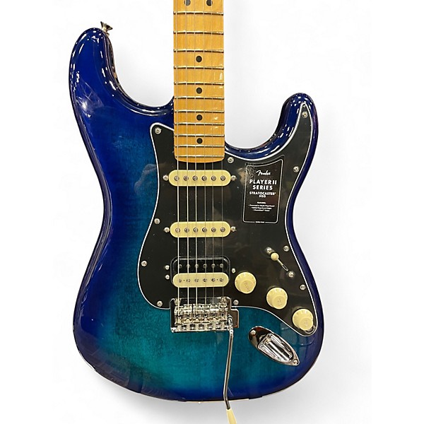 Used Fender Player Stratocaster HSS Blue Burst Solid Body Electric Guitar