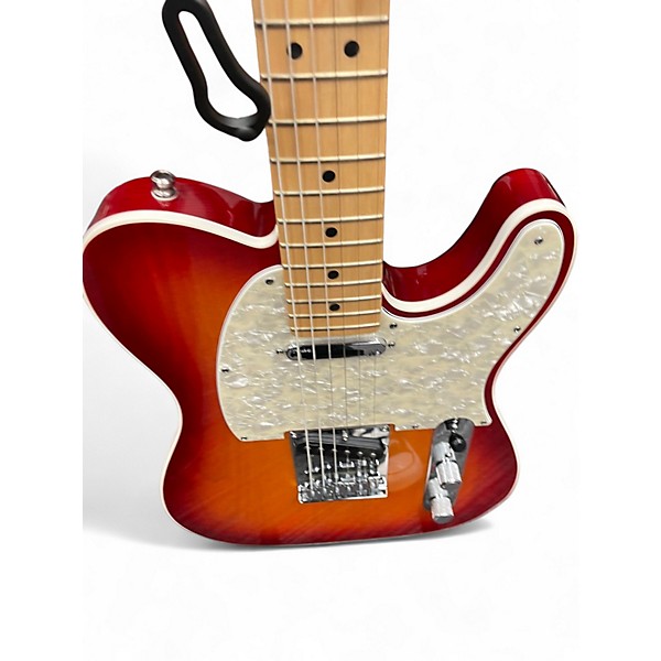 Used 2012 Fender ELITE DELUXE TELE CHERRY FLAME Solid Body Electric Guitar