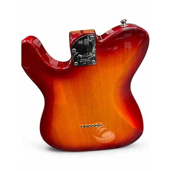 Used 2012 Fender ELITE DELUXE TELE CHERRY FLAME Solid Body Electric Guitar