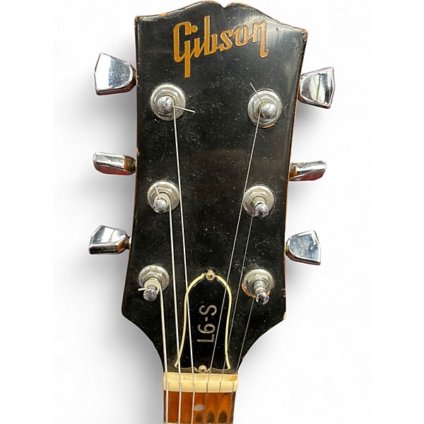 Vintage 1976 Gibson L6S Natural Solid Body Electric Guitar