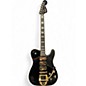 Used Fender TROUBLEMAKER TELE Black and Gold Solid Body Electric Guitar thumbnail