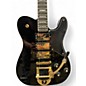 Used Fender TROUBLEMAKER TELE Black and Gold Solid Body Electric Guitar