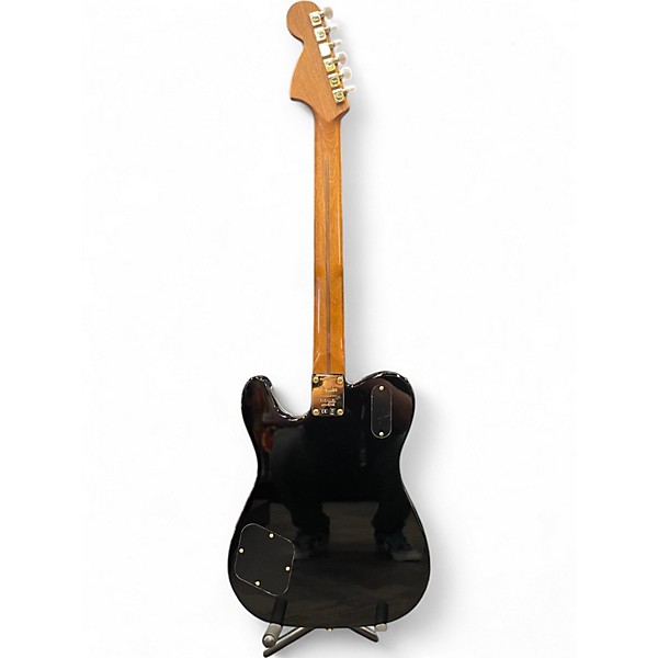 Used Fender TROUBLEMAKER TELE Black and Gold Solid Body Electric Guitar