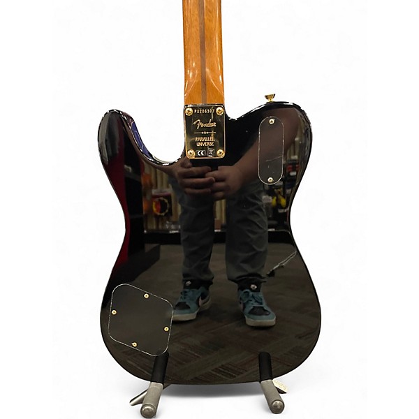 Used Fender TROUBLEMAKER TELE Black and Gold Solid Body Electric Guitar