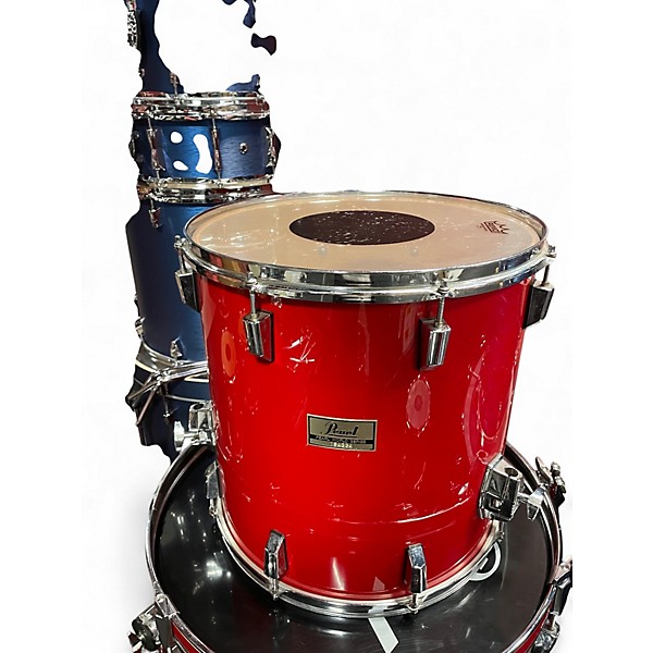 Vintage 1985 Pearl 7 Piece world sereies Red Drum Kit