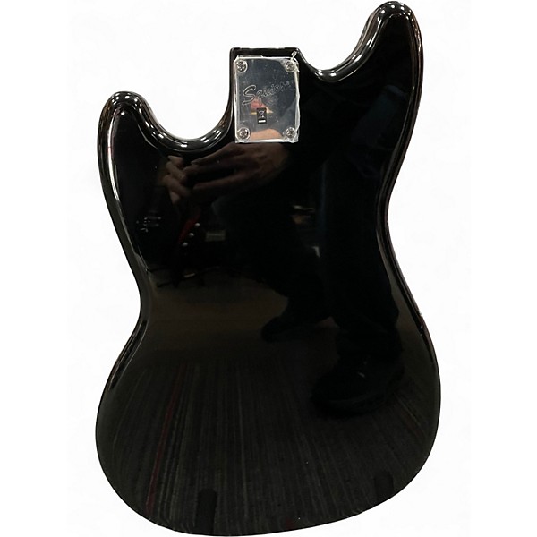 Used Squier Bronco Black Electric Bass Guitar