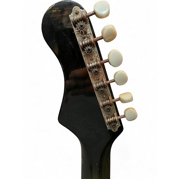 Vintage 1970s Harmony Rebel Emerald Green Hollow Body Electric Guitar