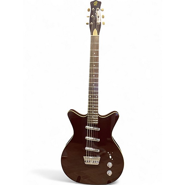 Used Danelectro '59 Triple Divine Burgundy Solid Body Electric Guitar