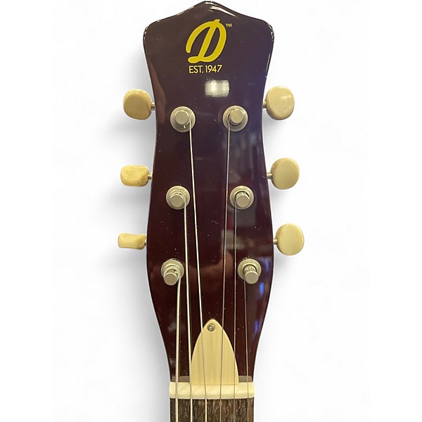 Used Danelectro '59 Triple Divine Burgundy Solid Body Electric Guitar