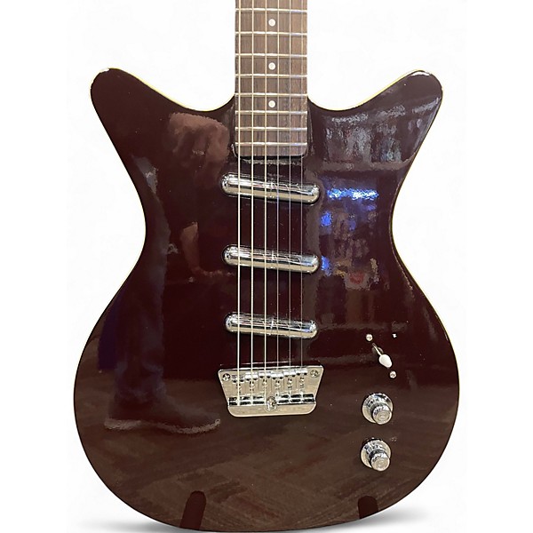 Used Danelectro '59 Triple Divine Burgundy Solid Body Electric Guitar