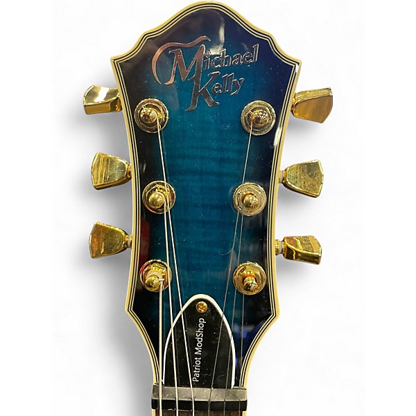 Used Michael Kelly Patriot Limited SB Mod Shop Custom Blue Burst Solid Body Electric Guitar