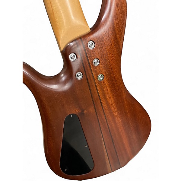 Used Novax MO-B OREGON MYRTLE Natural Electric Bass Guitar